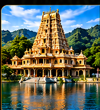 Srisailam temple landscape